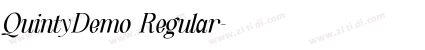 QuintyDemo Regular字体转换